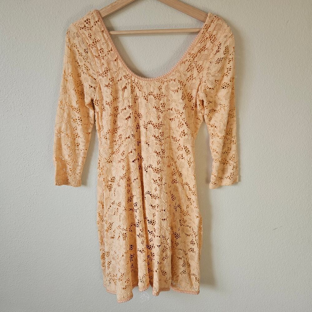Free People lace mini dress Small